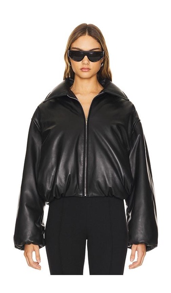 Leather Bomber Jacket