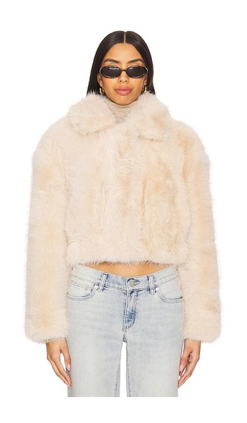 Crop Faux Fur Jacket