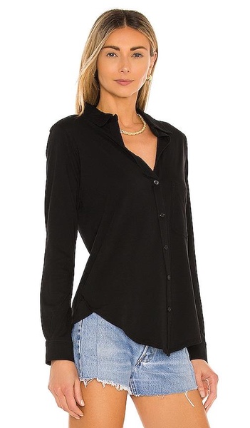 Light Weight Jersey Button Up
