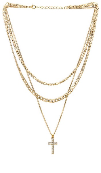 x REVOLVE Cross Layered Necklace