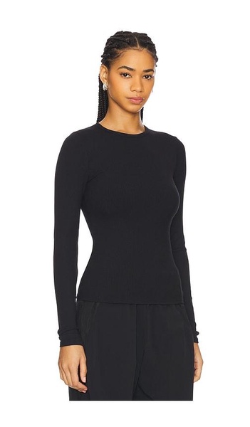 Ribbed Modal Long Sleeve Top