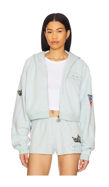 Ask Me If I Care Alex Cropped Hoodie