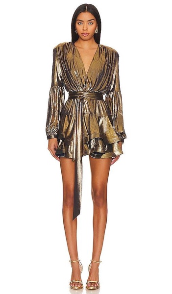 Bedouin Metallic Mini Dress