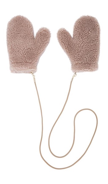 Teddy Faux Fur Mitts