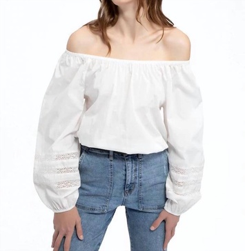 blossom top in white