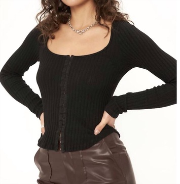 city slicker long sleeve in black