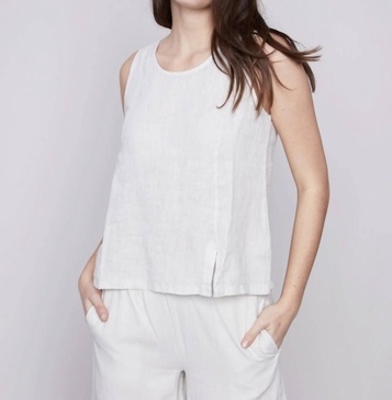 linen shell top in natural