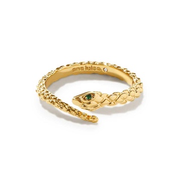 Gold Snake Ring - Cleo