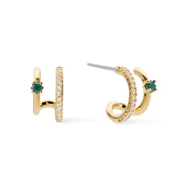 Double Hoop Earrings - Percy