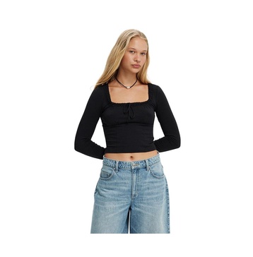 Women's Annie Lace Tie Long Sleeve