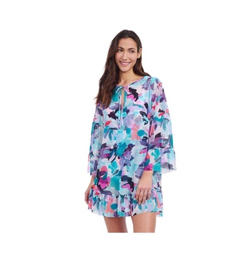 Women's Holi Mesh Dress With Flounce