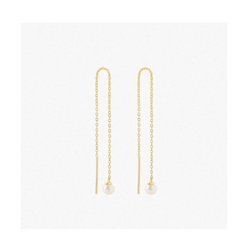 Pearl Threader Earrings - Abrielle
