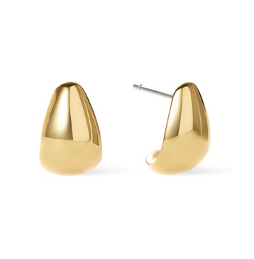 Gold Huggie Earrings - Alessia