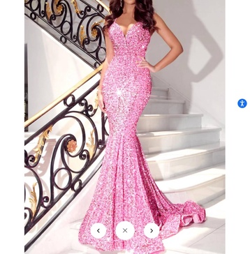 sequin low back in pink