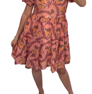 sloan dress in peach belini