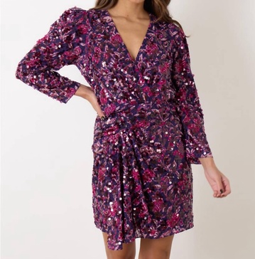 sola dress in violet