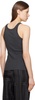 Gray Curved Rib Tank Top