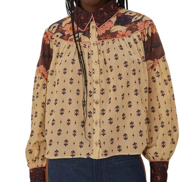 ainika chill blouse in burgundy