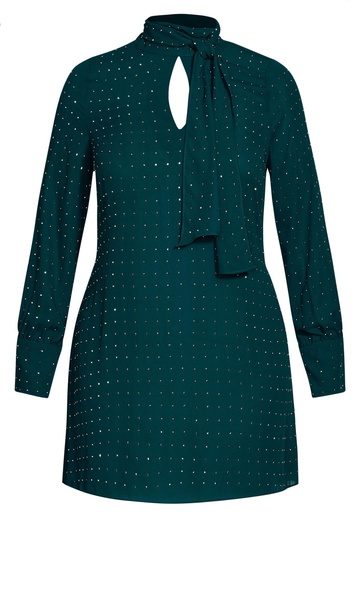 Plus Size Nailhead Tunic Top