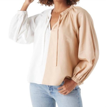 monroe top in white sand