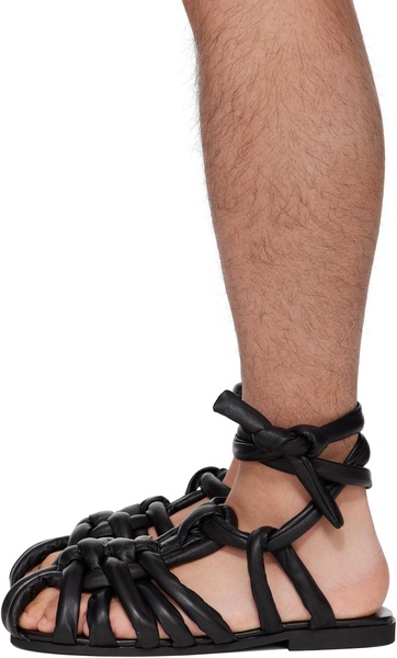 Black Puff Sandals