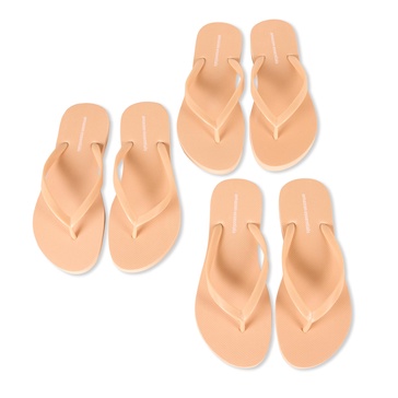 Amazon Essentials Women's Flip Flops, Pack of 3