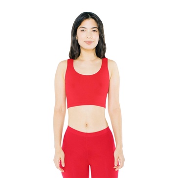 American Apparel Women's Cotton Spandex Sleeveless Crop Tank