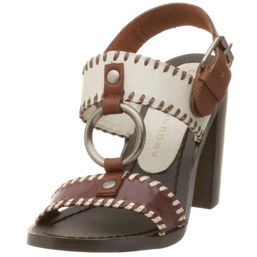 Chinese Laundry Women's Golden Stacked Heel Sandal