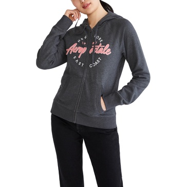 AEROPOSTALE Women's Aero Logo Full Zip Hoodie-Circle/Scripts