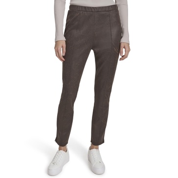 Andrew Marc Women's Pintuck Skinny Faux Suede Bottoms