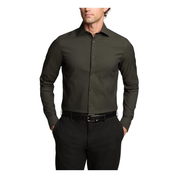 Calvin Klein Men's Dress Shirt Slim Fit Modern Pincord