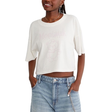 AEROPOSTALE Women's Cropped Boyfriend Graphic Tee