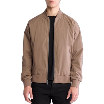Calvin Klein Men's Matte Logo Zip Bomber Jacket