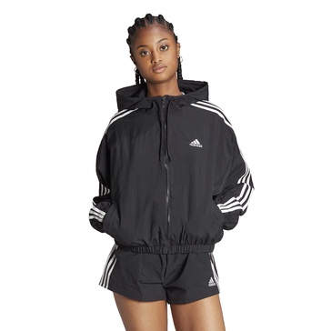 adidas Women's Essentials 3-Stripes Woven Windbreaker