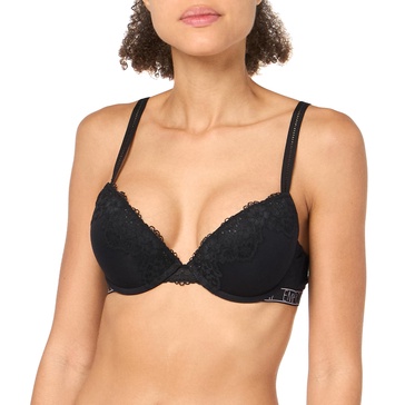 Emporio Armani Women's Eco-Viscose Lace Natural Push Up Bra