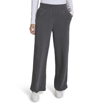 Andrew Marc Women's Ribbed Luxe Chenille Wide Leg Bottoms