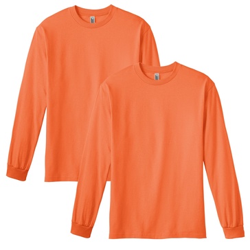 American Apparel Unisex Heavyweight Cotton Long Sleeve T-Shirt, Style G1304, 2-Pack