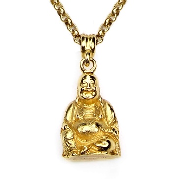 Ben-Amun Jewelry "The Buddha Inspired 24k Gold Plated Pendant Statement Necklace Made in New York