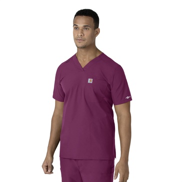 Carhartt Men's Men's Force V-Neck Shirttail Top