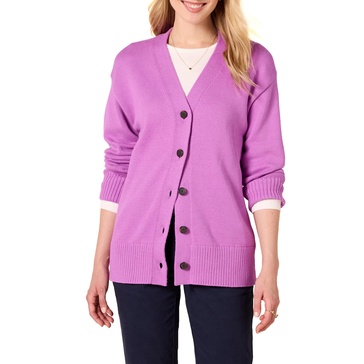 Amazon Essentials Women's V-Neck Midweight Relaxed-Fit Cardigan Sweater
