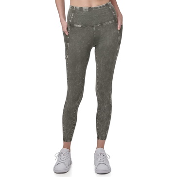 Andrew Marc Women's High Waist Faux Denim Full Length Legging, Regular and Plus Sizes