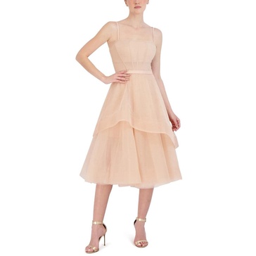 womens tulle prom midi dress