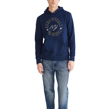 AEROPOSTALE Men's Aero Logo Popover Hoodie-Circle