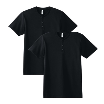 American Apparel Unisex CVC Henley T-Shirt, Style G2004CVC, 2-Pack