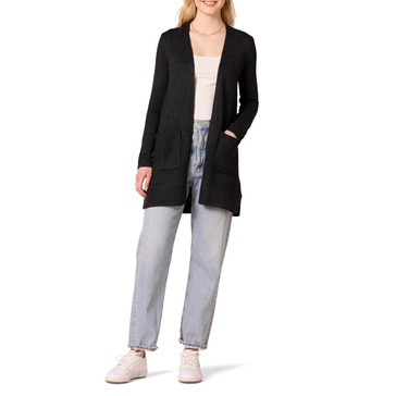Amazon Essentials Women's Long-Sleeve Jersey Stitch Open-Front Cardigan
