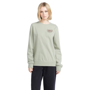 Volcom Women's Truly Deal Crew Neck Fleece Sweatshirt