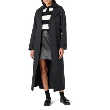 The Drop Women’s Emilia Elongated Trench, Black, M