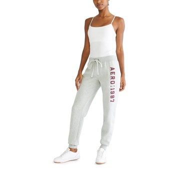 AEROPOSTALE Women's Aero Logo Cinch/Jogger Pant- Arches- 1987