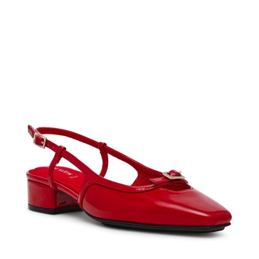 Anne Klein Womens Natalie Buckle Slingback Heels