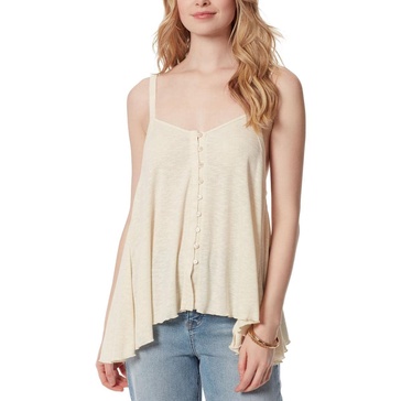 Jessica Simpson Womens Gwen Hi-Low Button-Down Tank Top